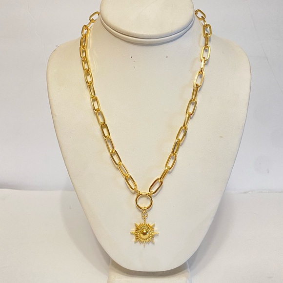 GYPSY STONE STATEMENT FASHION NECKLACE - Picture 2 of 7